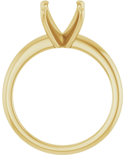 Sužadėtuvių Žiedas „Solitaire“ 585 Geltonojo Aukso Emerald 9mm x 7mm (2)