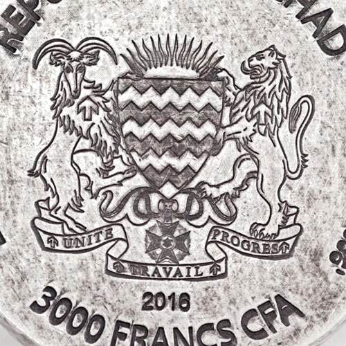 5 унций Тутанхамон 2016 Чад серебряная монета (4)