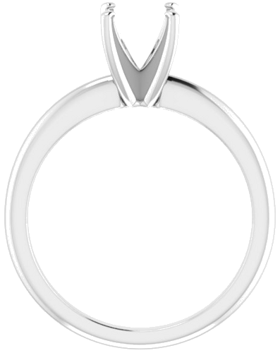 Sužadėtuvių Žiedas „Solitaire“ 585 Baltojo Aukso Cushion 6mm (2)