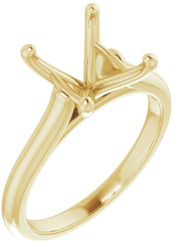 Sužadėtuvių Žiedas „Solitaire“ 585 Geltonojo Aukso Oval 11mm x 9mm (1)