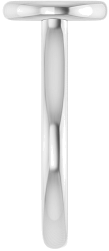 14K White 8.2 mm Round Solitaire Engagement Ring Mounting (4)