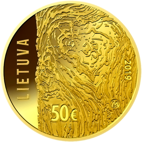 2019 Lietuvos laisvės kovos sąjūdis 50 eurų auksinė moneta (1)