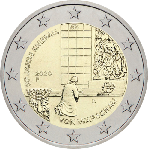 2020 Vokietija Kancleris Vilis Brantas 2 eurų moneta (1)