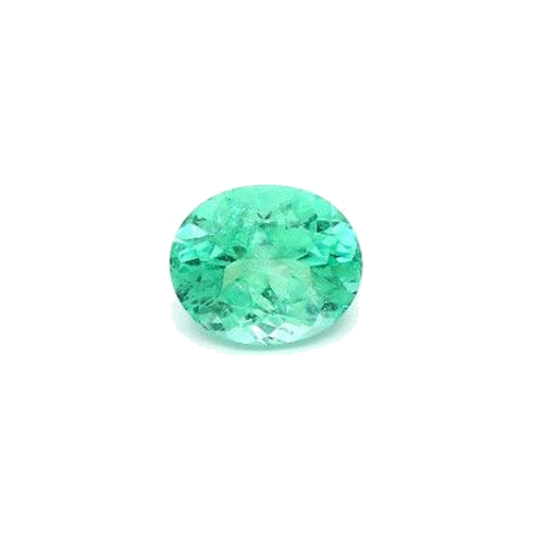 1.24 carat GREEN MODIFIEDBRILLIANT cut Oval Smaragdas (1)