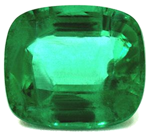 3.39 carat GREEN Cushion Smaragdas (1)