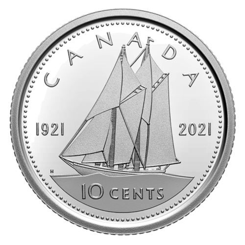 2021 Canada Ship Bluenose Dollar BU Coin Set (7)