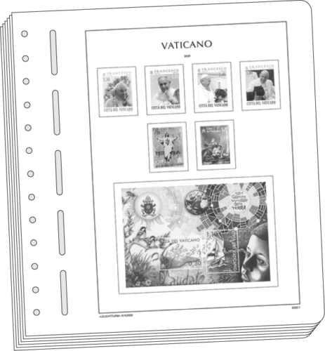 Ватикан 1979 - 2005 гг. (Иллюстрированные листы для почтовых марок) (1)