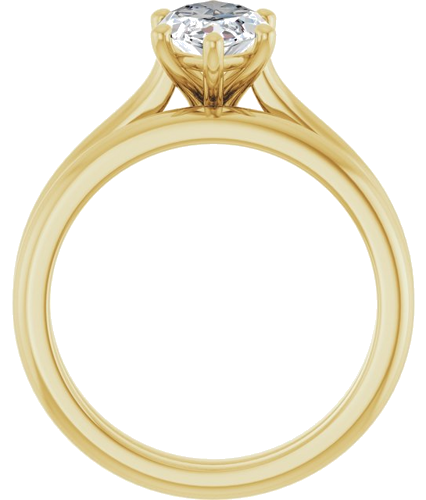 Sužadėtuvių Žiedas „Solitaire“ 585 Geltonojo Aukso Marquise 12mm x 6mm (7)