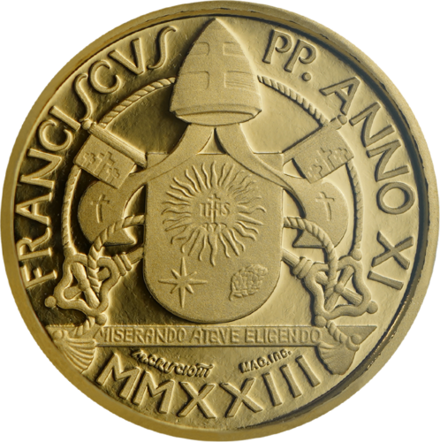 3g Kristības sakraments 2022 Vatikāna 10 eiro zelta monēta (3)