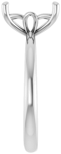 Sužadėtuvių Žiedas „Solitaire“ 585 Baltojo Aukso Emerald 9mm x 7mm (4)