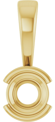 Pakabukas „Half-Bezel Solitaire“ 585 Geltonojo Aukso Round 4.8mm (1)