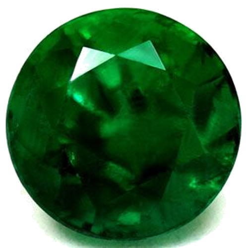 1.43 carat GREEN Round Smaragdas (1)