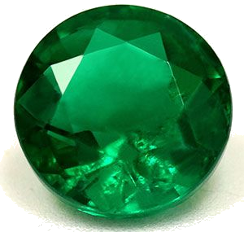 1.09 carat GREEN Round Smaragdas (1)