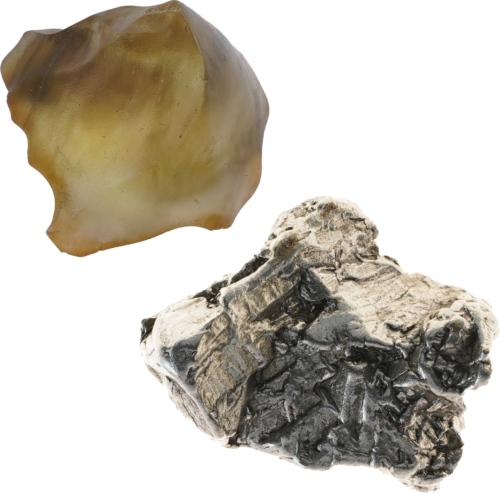 Meteoritas Campo del Cielo - Su Libijos stiklu (1)