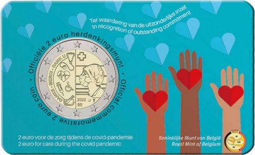 2022 Belgium Medicine 2 euro BU coin (1)