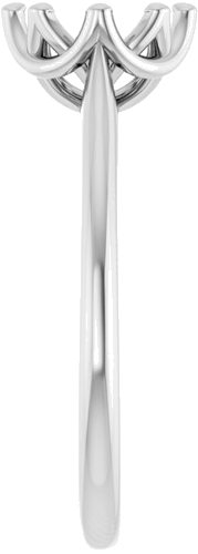 Sužadėtuvių Žiedas „Solitaire“ 585 Baltojo Aukso Round 7mm (4)