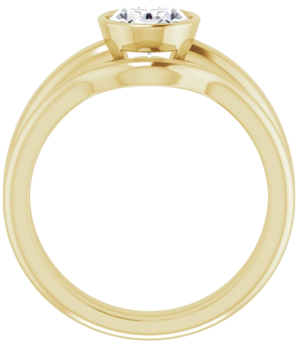 14K Yellow 8x6 mm Oval Engagement Ring Mounting (7)