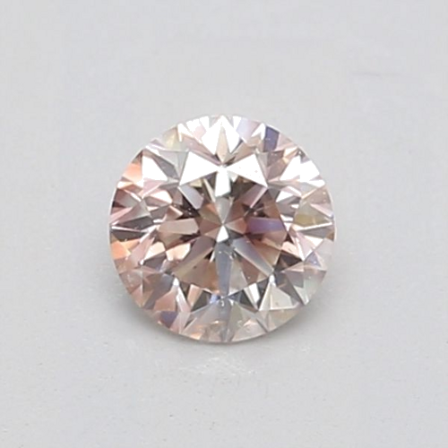 0.5 carat Light Pink Brown Pink-SI2 GD cut Natūralus Round Deimantas (1)