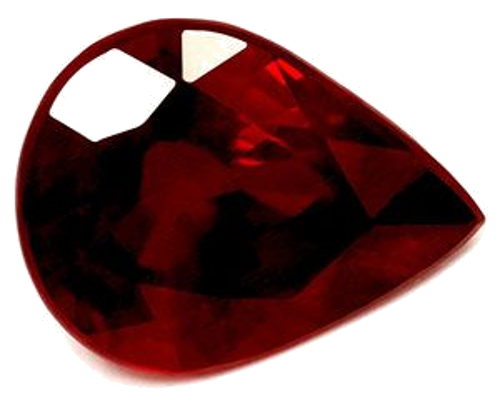 2.12 carat RED Pear Rubinas (1)