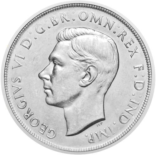 1 крона Король Георг VI 1937 Австралия серебряная монета (2)