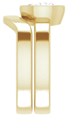 Sužadėtuvių Žiedas „Solitaire“ 585 Geltonojo Aukso Oval 8mm x 6mm (9)