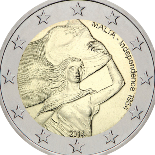 2014 Malta Nepriklausomybė 2 eurų moneta (2)