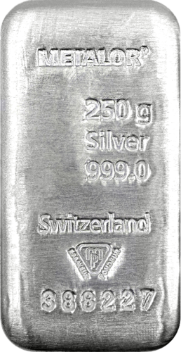 250 g Silver Bar Metalor Switzerland (1)