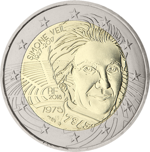 2018 France Simone Veil 2 euro coin (1)