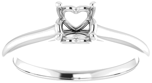 Sužadėtuvių Žiedas „Solitaire“ 585 Baltojo Aukso Round 5.5mm (3)