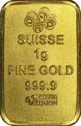 25 х 1 г Инвестиционные золотые слитки PAMP Fortuna Multigram (10)