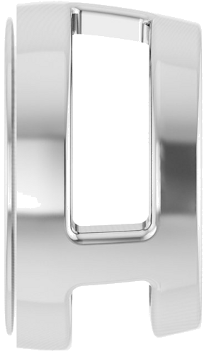 Pakabukas „Round Bezel-Set Slide“ 925 Sidabro Round 8mm (3)