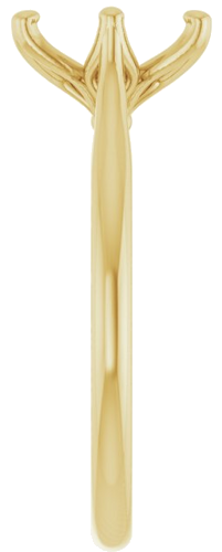 14K Yellow 9x7 mm Oval Engagement Ring Mounting (4)