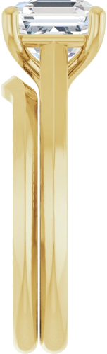 Sužadėtuvių Žiedas „Solitaire“ 585 Geltonojo Aukso Asscher 7mm (9)