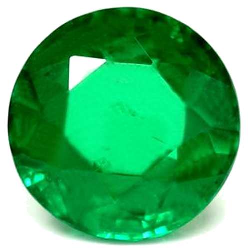 0.98 carat GREEN Round Smaragdas (1)