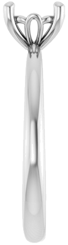 Sužadėtuvių Žiedas „Solitaire“ 585 Baltojo Aukso Round 6.5mm (4)