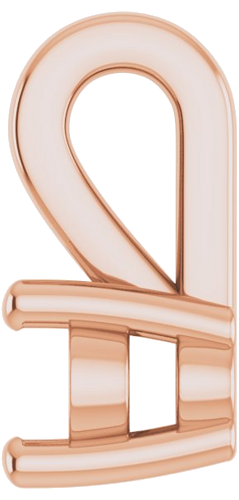 Pakabukas „Solitaire“ 585 Rožinis Aukso Oval 4mm x 3mm (3)