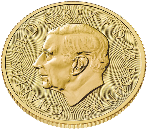 1/4 oz Ričmondas kurts 2025 Karalienes zvēri zelta monēta (5)