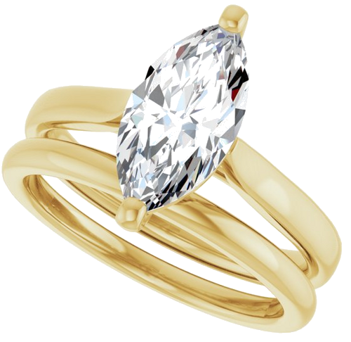 14K Yellow 12x6 mm Marquise Engagement Ring Mounting (10)