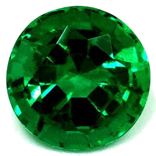 1.25 carat GREEN Round Smaragdas (1)