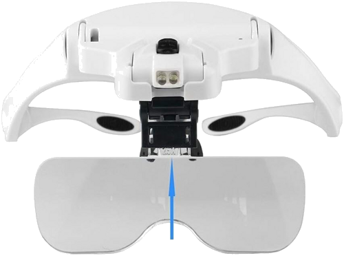 Numismātikas brilles ar LED apgaismojumu 1.0x, 1.5x, 2.0x, 2.5x, 3.5x (3)