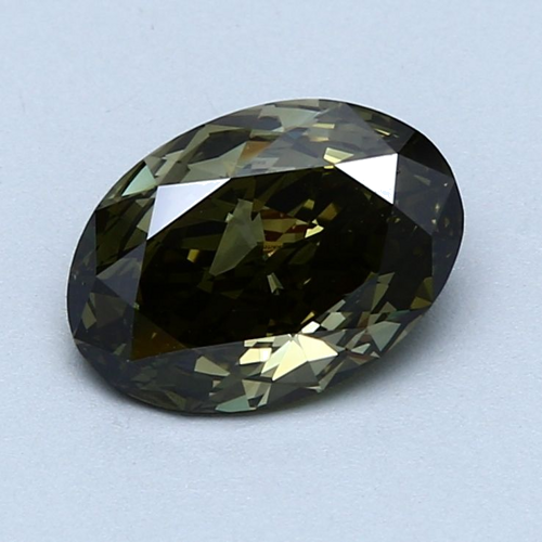 1.55 carat Fancy Dark Yellow-VS2 Natūralus Oval Deimantas (1)