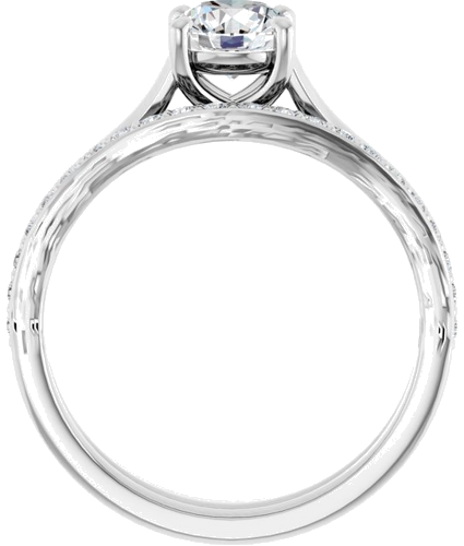 14K White 5.8 mm Round Solitaire Engagement Ring Mounting (7)