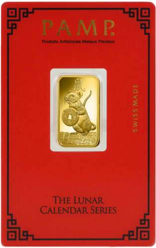 5 g Investment Gold Bar Year of the Rat PAMP (2)