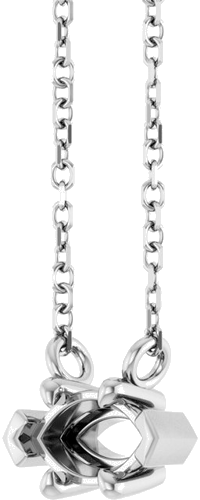 14K White 7x4 mm Marquise 6-Prong V-End 18  Necklace Mounting (2)