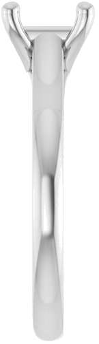 Sužadėtuvių Žiedas „Solitaire“ 585 Baltojo Aukso Square 5.5mm (4)