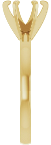 14K Yellow 6-6.6 mm Round Solitaire Engagement Ring Mounting (4)