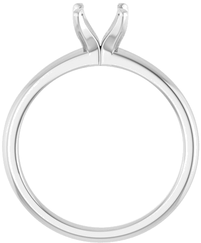 Sužadėtuvių Žiedas „Solitaire“ 585 Baltojo Aukso Round 5.8mm (2)