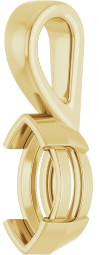 Pakabukas „Half-Bezel Solitaire“ 585 Geltonojo Aukso Marquise 9mm x 4.5mm (2)