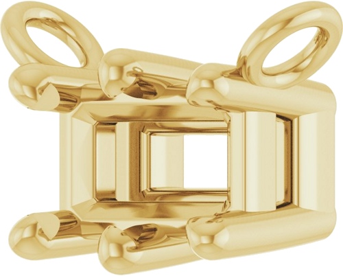 14K Yellow 5x3 mm Emerald 6-Prong Necklace Center (2)