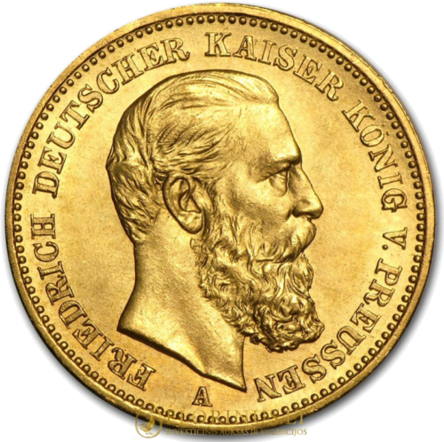 20 Marks gold coin Friedrich III (1888), German Empire (1)
